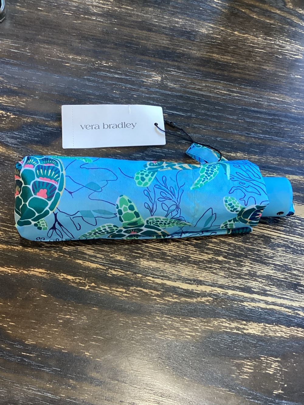 Vera Bradley Sea Turtles Essential Mini Umbrella
